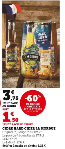 U Express LA MORDUE Cidre Hard Cider offre