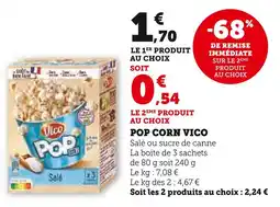 U Express VICO Pop Corn Vico offre