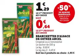 U Express Dr Oetker Ancel Branchettes d'Alsace offre
