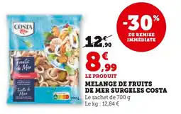 U Express COSTA Mélanges de fruits de mer surgelés offre