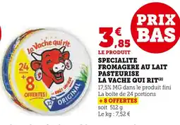U Express La Vache qui rit Specialite fromagere au lait pasteurise offre