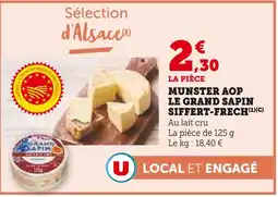 U Express LE GRAND SAPIN SIFFERT-FRECH Munster AOP offre