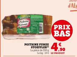 U Express STOEFFLER Poitrine fumée offre