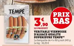 U Express TEMPE Veritable viennoise d'alsace qualite superieure offre