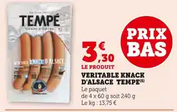 U Express TEMPE Veritable knack d'alsace offre