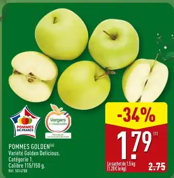 ALDI Pommes Golden offre