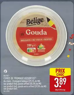ALDI BELIGE Cubes de fromage assortis offre