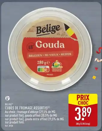 ALDI BELIGE Cubes de fromage assortis offre