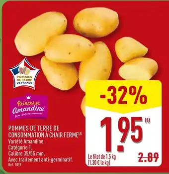 ALDI Pommes de terre de consommation à chair ferme offre