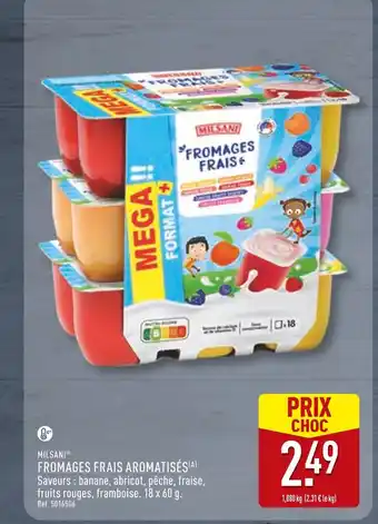 ALDI MILSANI FROMAGES FRAIS AROMATISÉS offre