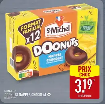ALDI ST MICHEL Doonuts nappés chocolat offre
