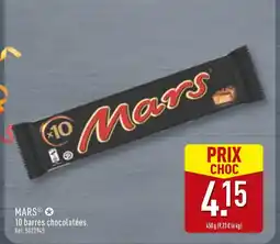 ALDI MARS 10 barres chocolatées offre