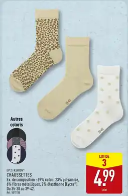 ALDI UP 2 FASHION Chaussettes offre