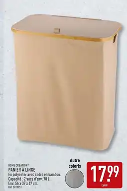 ALDI HOME CREATION PANIER À LINGE offre