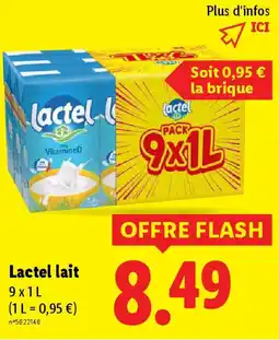 Lidl Lactel lait offre