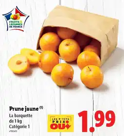 Lidl Prune jaune offre
