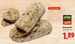 Lidl Pain sportif offre