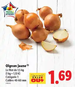 Lidl Oignon jaune offre
