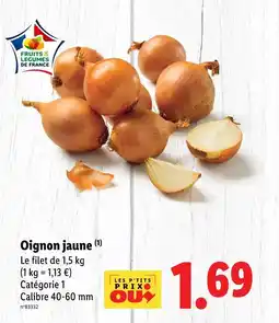 Lidl Oignon jaune offre