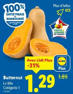 Lidl Butternut offre