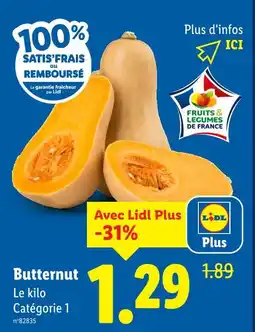 Lidl Butternut offre