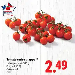 Lidl Tomate cerise grappe offre