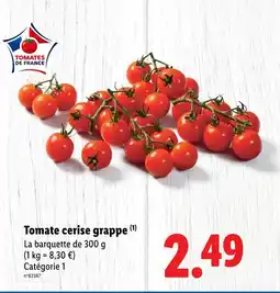 Lidl Tomate cerise grappe offre