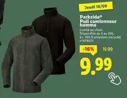 Lidl Parkside Pull camionneur homme offre