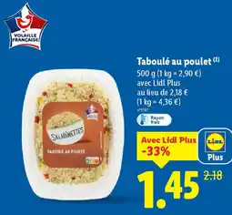 Lidl Taboulé au poulet offre