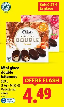 Lidl Gelatelli Mini glace double bâtonnet offre