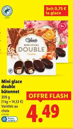 Lidl Gelatelli Mini glace double bâtonnet offre
