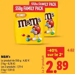 Lidl M&M's Peanut Family Pack offre