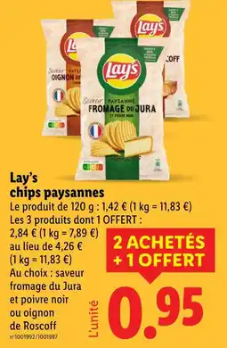 Lidl Lay's Chips paysannes offre