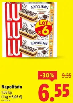 Lidl LU Napolitain L'Original offre