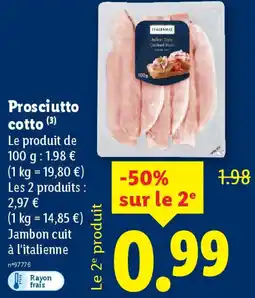 Lidl Italiamo Prosciutto cotto offre