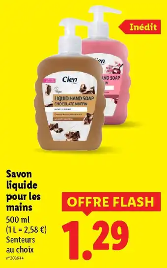 Lidl Cien Savon liquide pour les mains offre