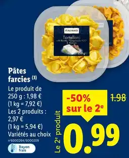Lidl ITALIAMO Pâtes farcies offre