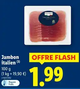 Lidl ITALIAMO Jambon italien offre