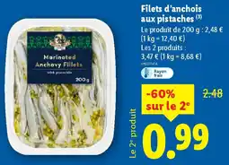 Lidl Sicilia Style Italiamo Filets d'anchois aux pistaches offre