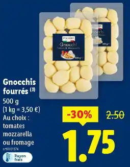 Lidl Italiamo Gnocchis fourrés offre