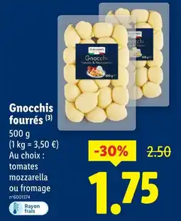 Lidl Italiamo Gnocchis fourrés offre