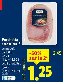 Lidl ITALIAMO Porchetta arrostita offre