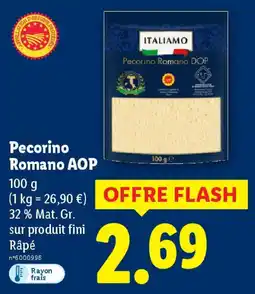 Lidl Italiamo Pecorino Romano AOP offre