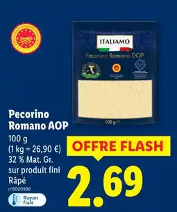 Lidl ITALIAMO Pecorino Romano AOP offre