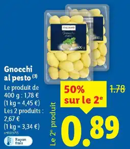 Lidl Italiano Gnocchi al pesto offre