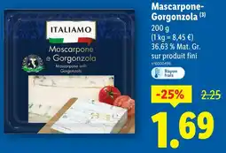 Lidl ITALIAMO Mascarpone-Gorgonzola offre