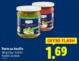 Lidl Italiamo Pesto au basilic offre