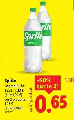 Lidl Sprite Boisson citron-citron vert offre
