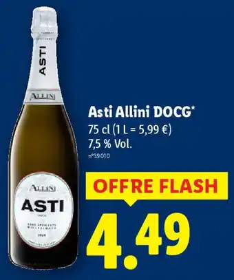 Lidl Asti Allini DOCG offre