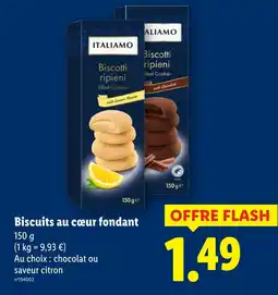 Lidl ITALIAMO Biscuits au cœur fondant offre